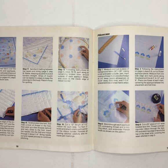 Gick Publishing Shadow Applique Booklet Yvonne Amico Stitch Diagrams Projects - Picture 8 of 11